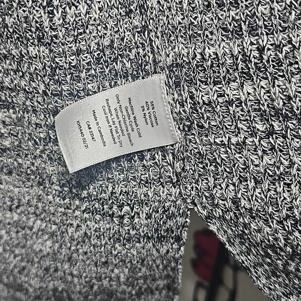 Talbots Grey Open-Front Knit Cardigan Size P Petite New